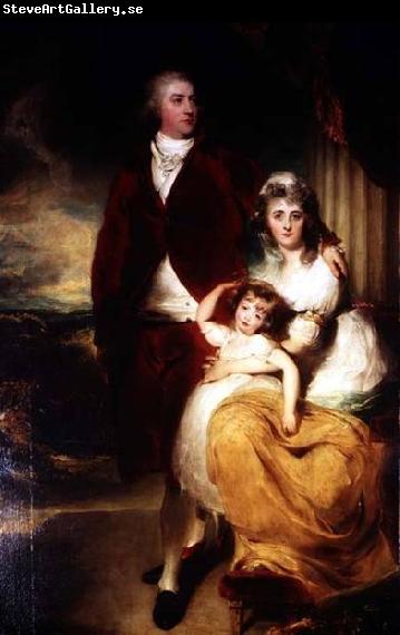 Sir Thomas Lawrence Portrait of Henry Cecil, 1st Marquess of Exeter (1754-1804) with his wife Sarah, and their daughter, Lady Sophia Cecil